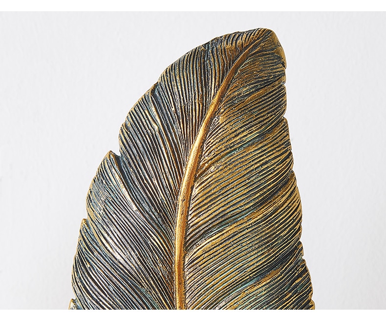 Golden Leaf Figurine