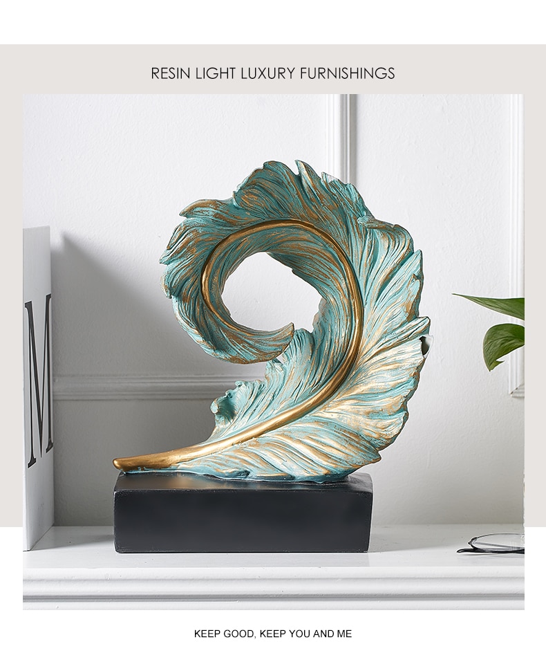 Golden Leaf Figurine