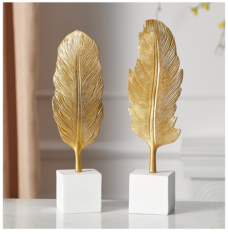 Golden Leaf Figurine