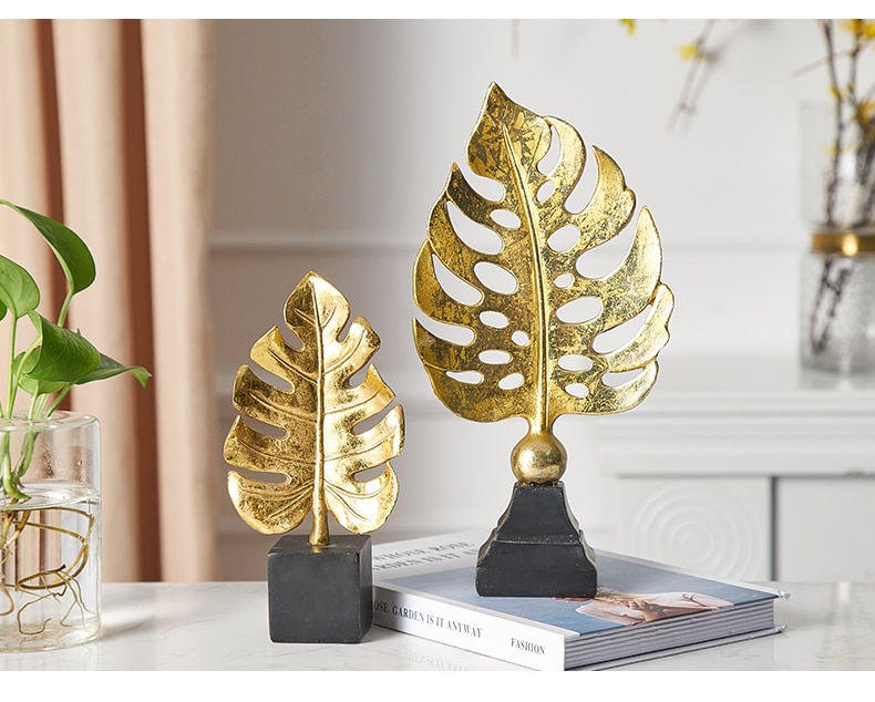 Golden Leaf Figurine