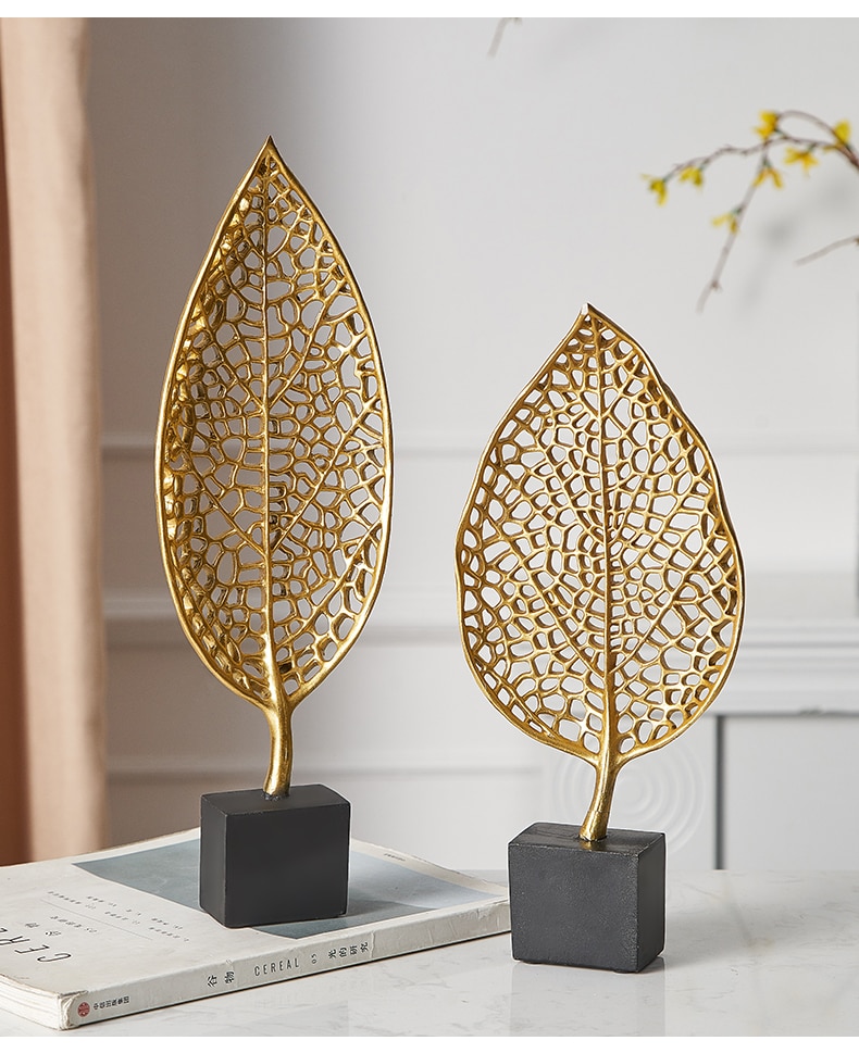 Golden Leaf Figurine