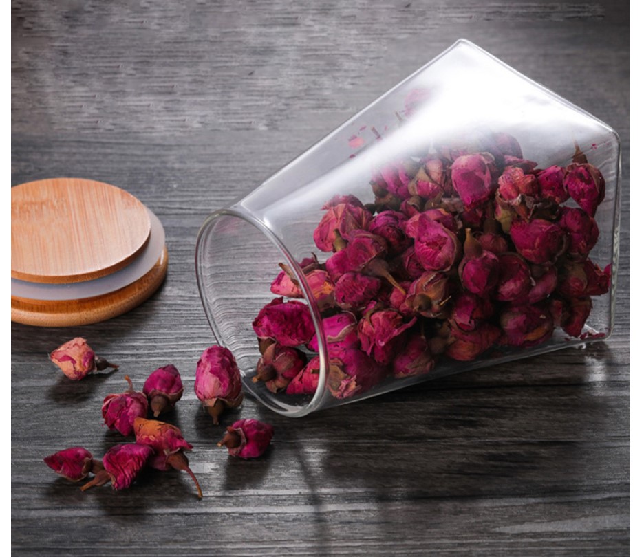 Pyramid Shaped Glass Spice Jar