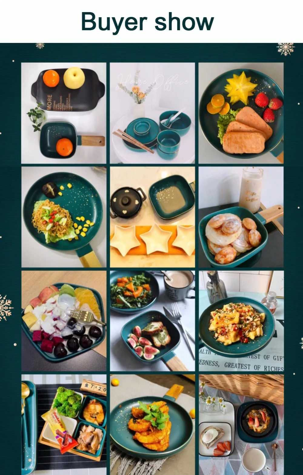 Retro Green Nordic Ceramic Tableware Set