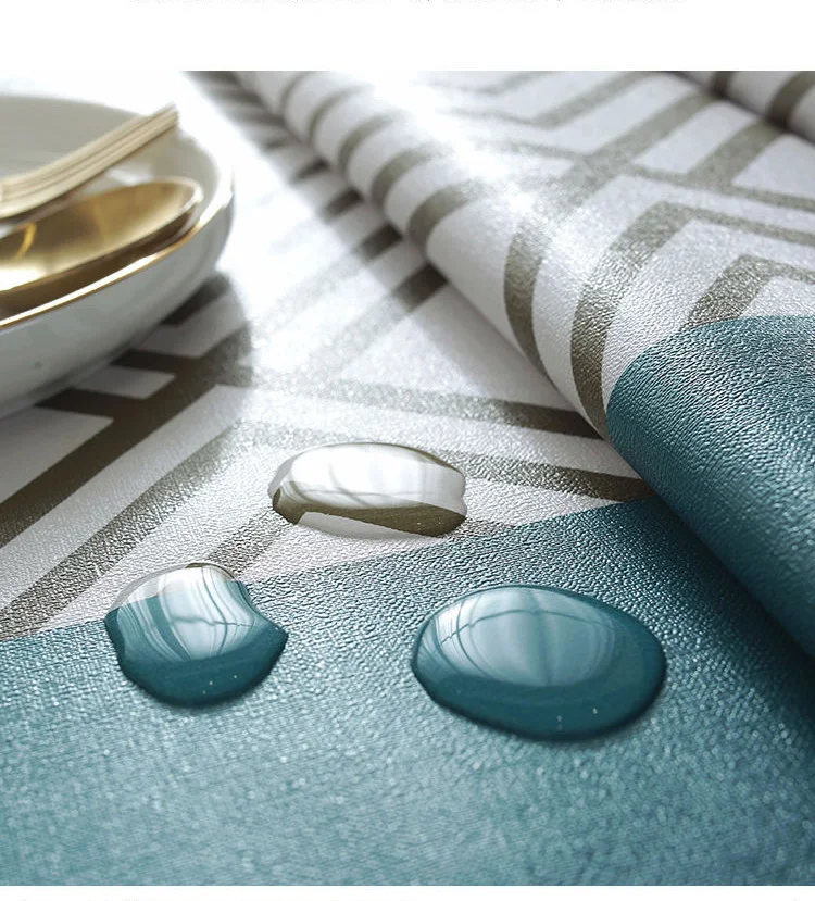 Waterproof PVC Nordic Style Tablecloth