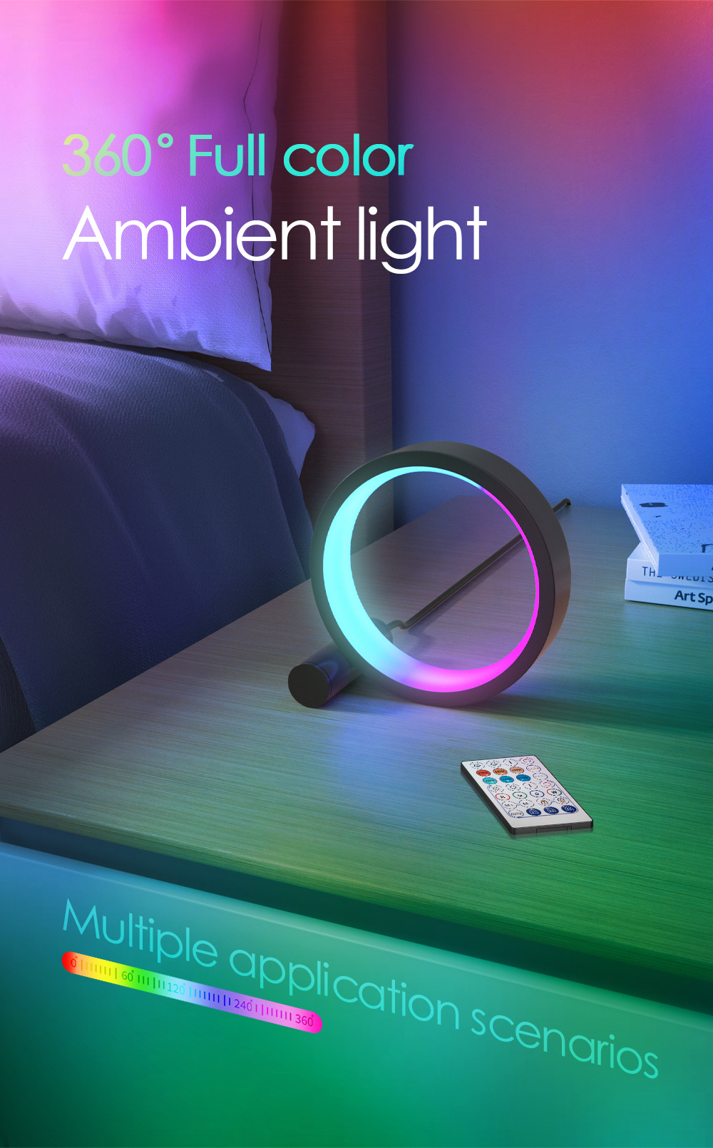 Creative RC Circular LED Night Light