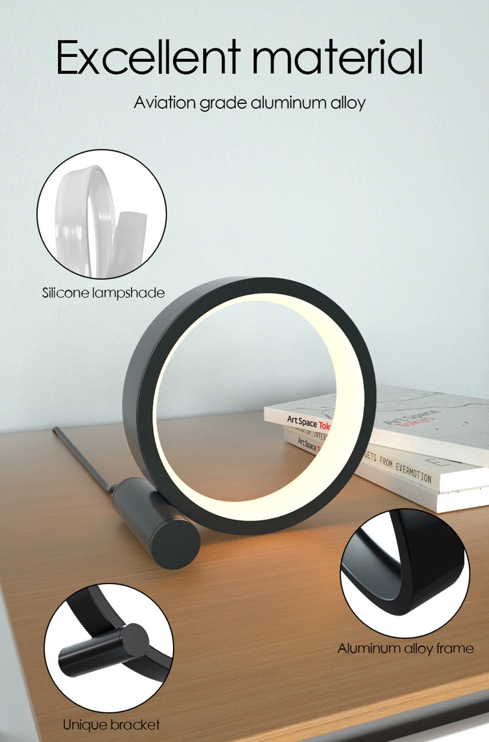 Creative RC Circular LED Night Light