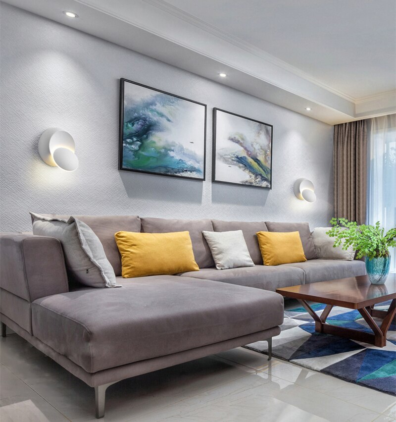 Unique Rotating Design Aluminum Wall Lamp