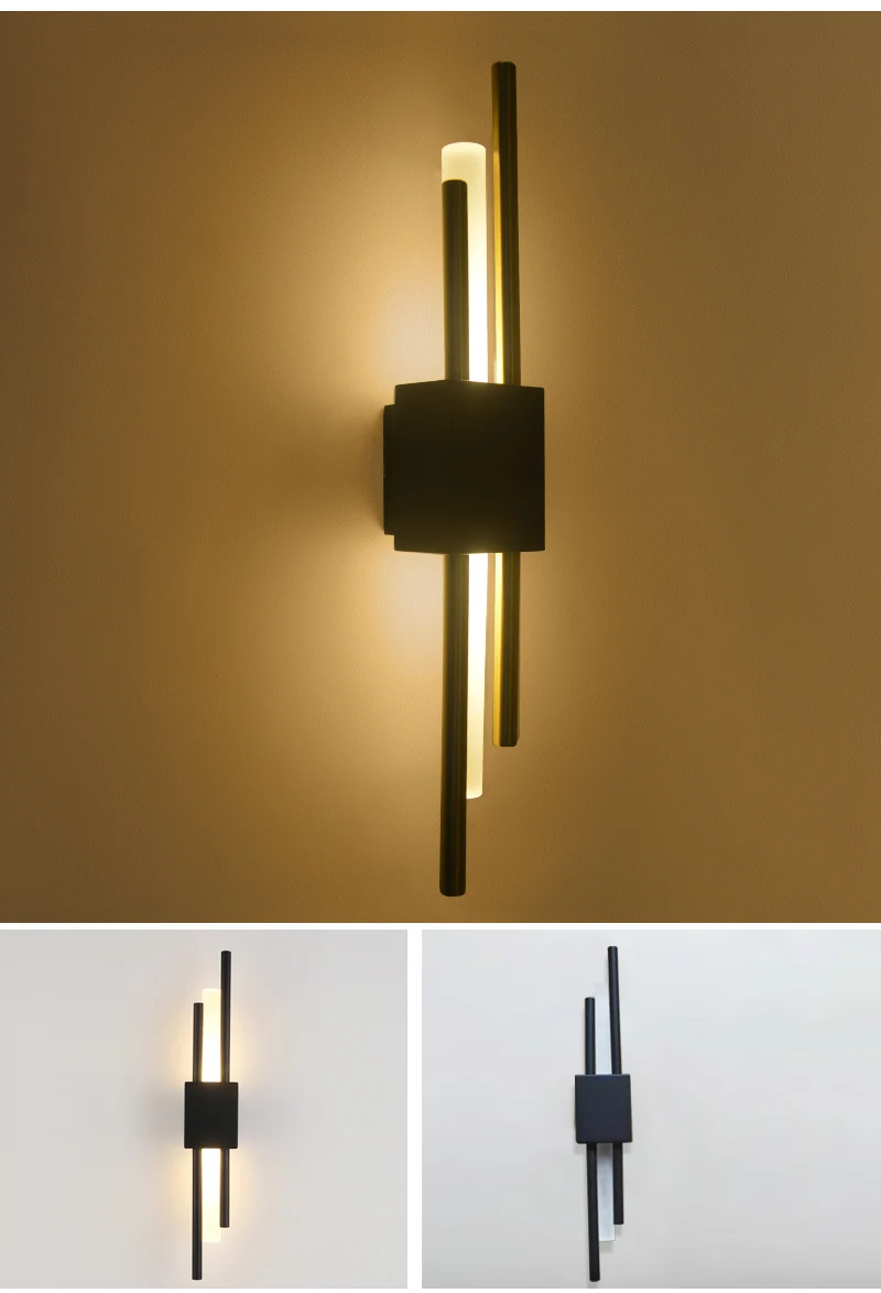 Modern Rod Shaped LED Wall Lamp